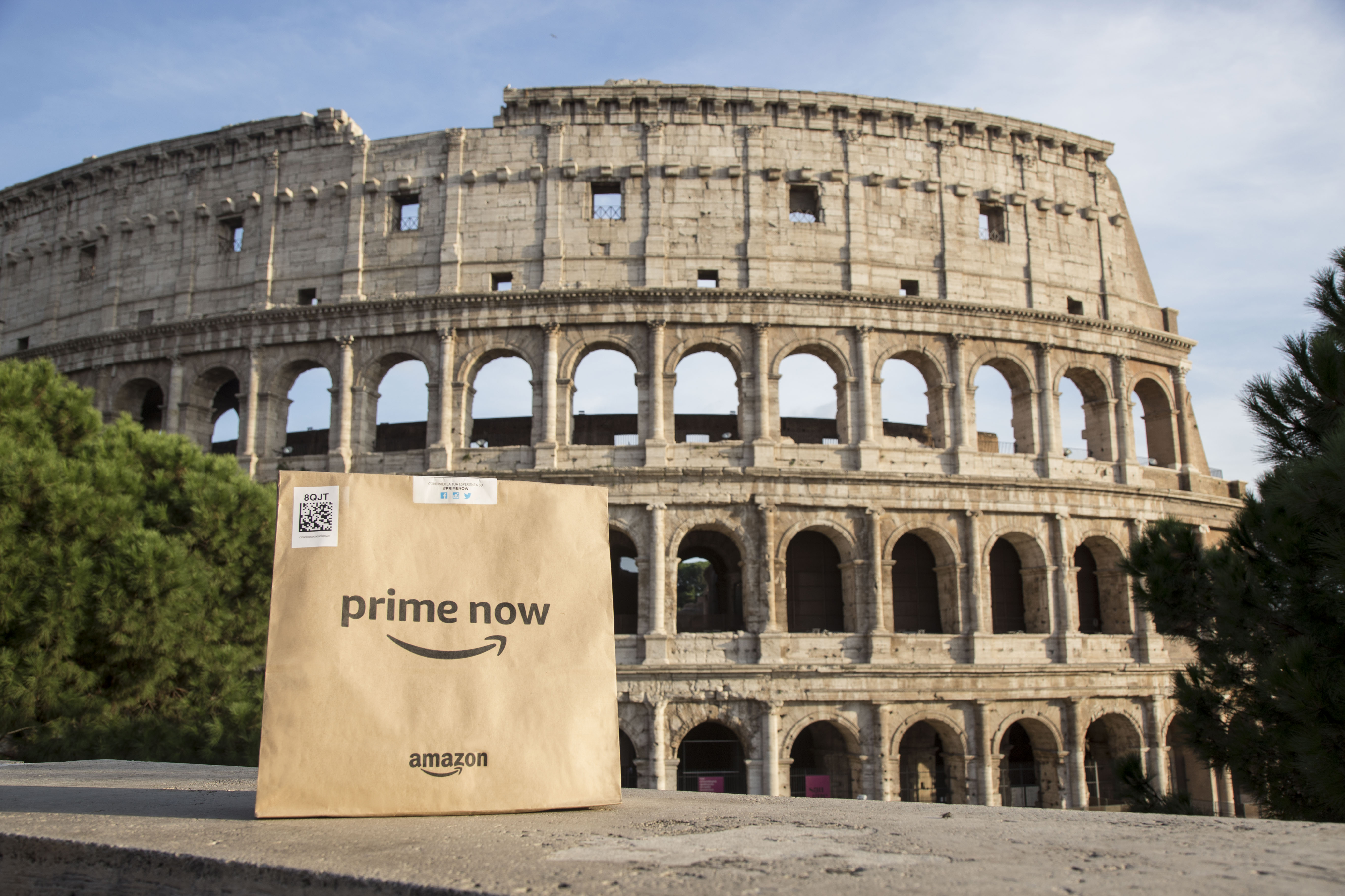 Amazon Prime Now, 16 i nuovi CAP aggiunti nel bacino di Roma